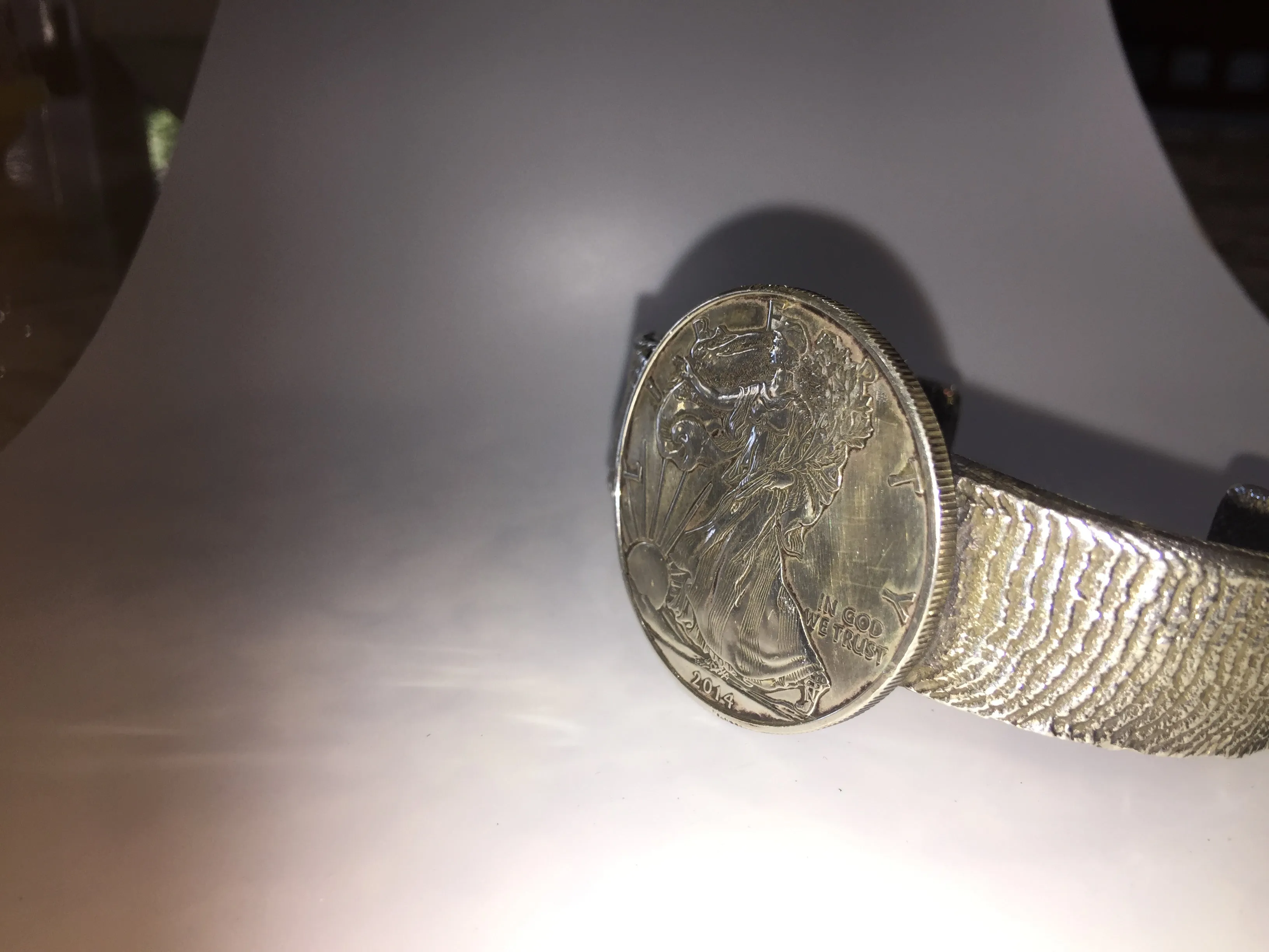 Walking Liberty Cuff .999 Silver Cuff Bracelet