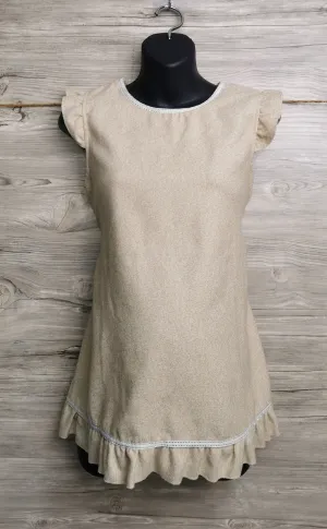 WOMENS SIZE SMALL / MEDIUM - Maternity Dress Top (Wool blend) Ruffled EUC B1