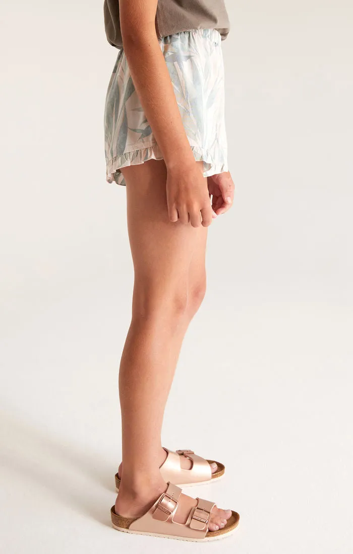 Z Supply Girls Getaway Oasis Short - Moss Grey